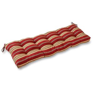 Comfortable and Durable 51x18-inch Roma Stripe Bench Cushion for Outdoor Furniture