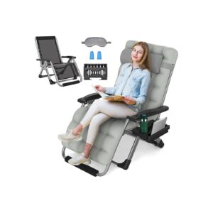 Comfortable and Versatile 500LBS Capacity Zero Gravity Chair for Indoor and Outdoor Use