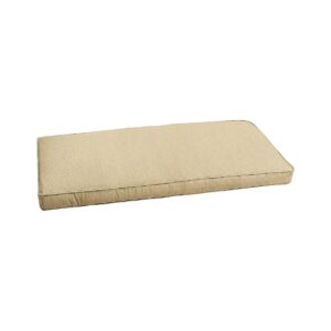 Comforting 57 x 17 Sunbrella Furniture Cushion with Trupedic Foam and Spectrum Sand Color