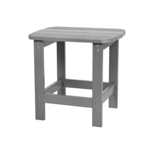 Commercial Poly Resin Adirondack Side Table for Indoor Outdoor Decor