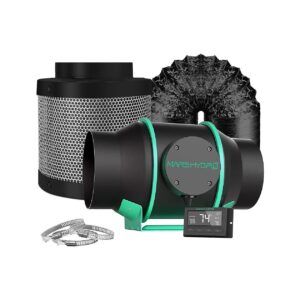 Commercial-Grade Inline Fan and Filter Combination for Grow Tents and Hydroponics