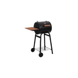 Compact 250 Square Inch Charcoal Grill with Cast Iron Grates and Damper Control