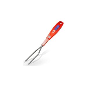 Compact Digital Meat Thermometer Fork for Grilling and BBQ