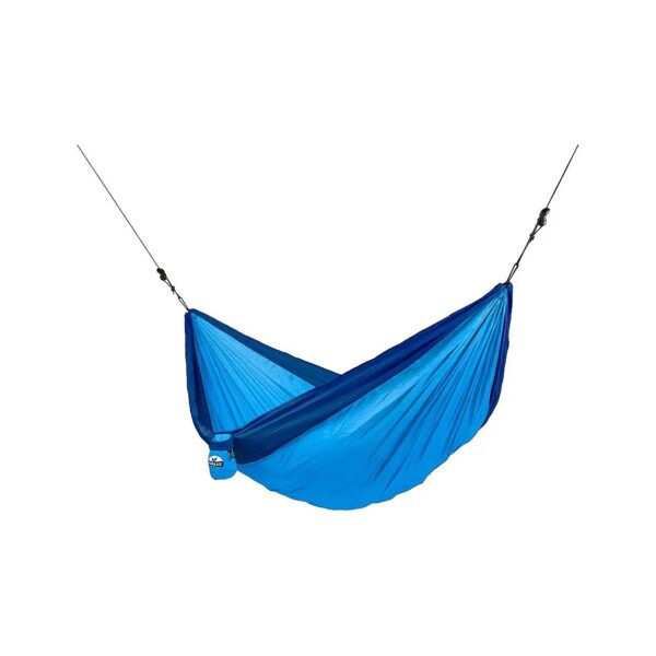 Compact Hammock for Travel with Integrated Suspension and Protection from the Elements