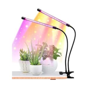 Compact LED Grow Light for Indoor Plants with Red Blue Yellow Spectrum