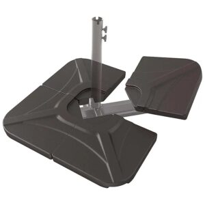 Compact and Space-Saving Four-Plate HDPE Offset Cantilever Hanging Patio Umbrella Base