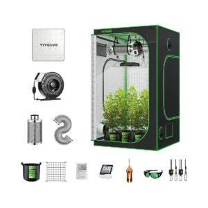 Complete 4x4 Grow Tent and LED Lighting System for Growing Herbs, Vegetables, and Flowers