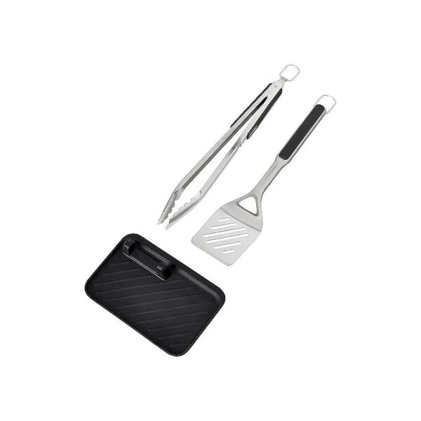 Complete Grilling Kit with Turner, Tongs, and Tool Rest