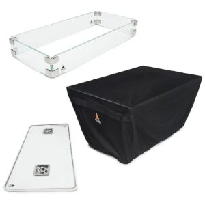 Complete Rectangle Fire Table Accessory Set for Series 401/403 Propane Fire Pit Tables