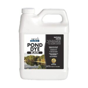 Concentrated Black Pond Dye - 4X - Liquid Pond Colorant - Treats up to 1 Acre - 1 Quart