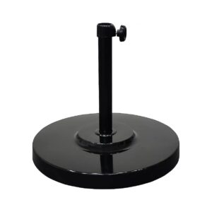 Concrete Weighted Powder Coated Steel Umbrella Base for 50 Pound Weight Capacity