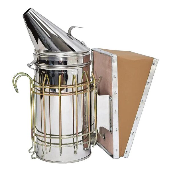 Cool Smoke Bee Hive Smoker Stainless Steel with Protective Heat Shield