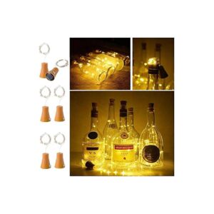 Copper Cork Solar Powered Wine Bottle Lights for Wedding and Christmas Decor