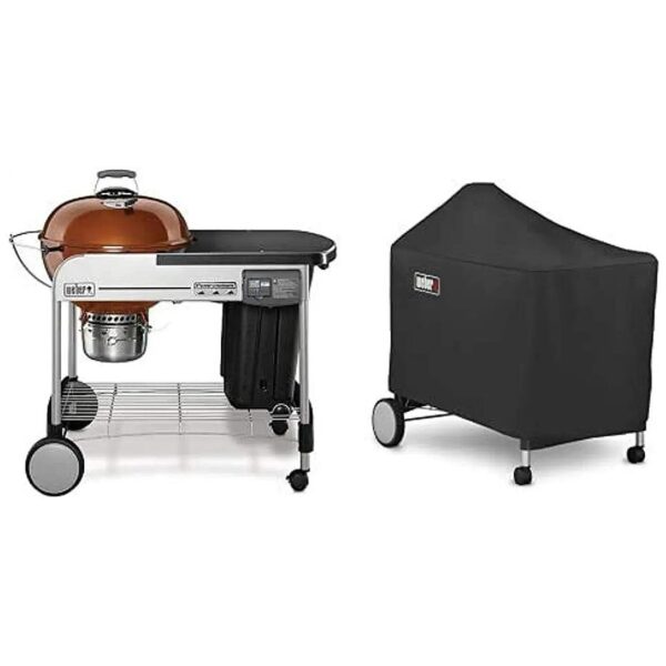 Copper Gas Grill with Electronic Ignition, Cover and Removable Ash Catcher