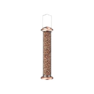 Copper Metal Bird Feeder for Woodpeckers Chickadees Nuthatches and Other Wild Birds