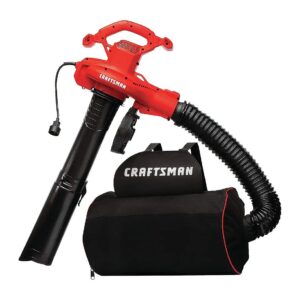 Corded Electric Leaf Blower and Vacuum with 450 CFM Air Flow Capacity