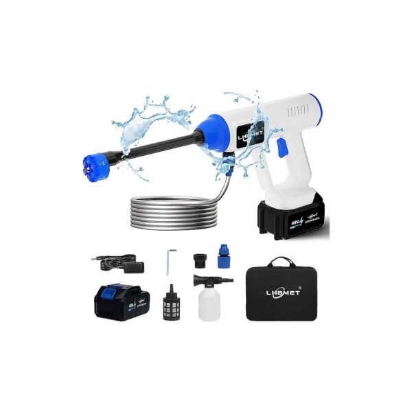 Cordless 980PSI Power Washer with Multifunctional Sprayer Head for Various Cleaning Tasks