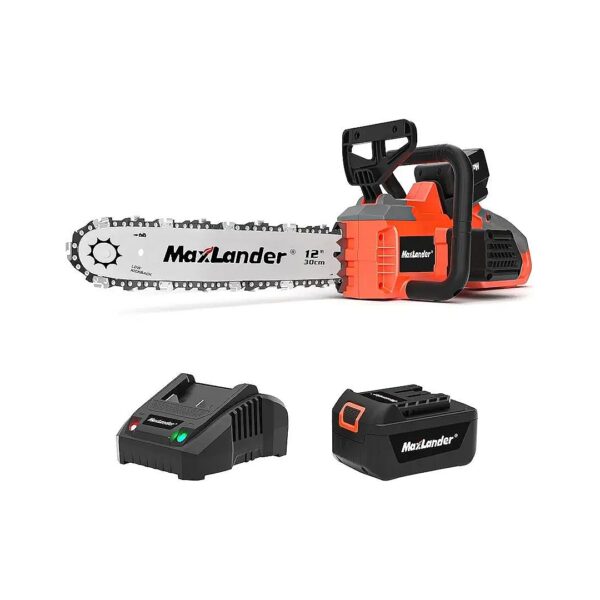 Cordless Battery Operated Chainsaw for Wood Cutting and Trimming