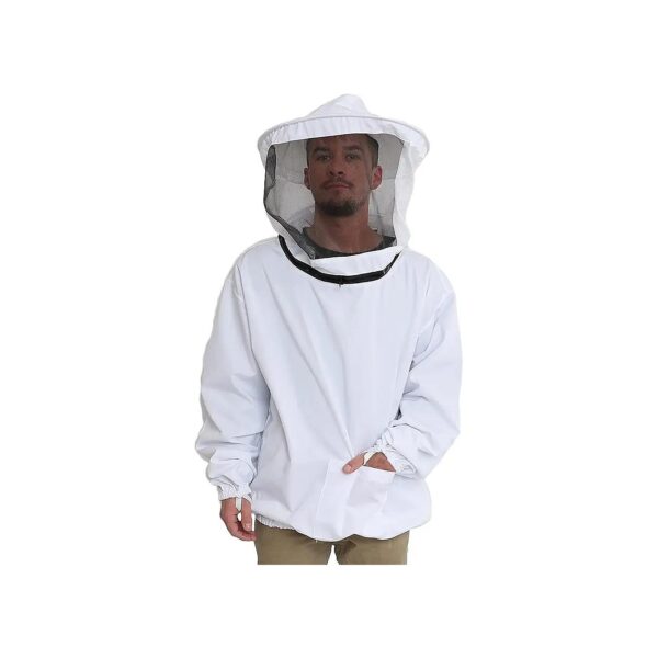 Cotton Beekeeper Jacket with Veil and Thumb Elastic for Comfort