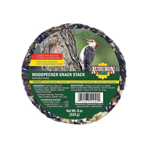 Count Pack of Woodpecker Bird Food with Peanuts, Sunflower Seeds, and More