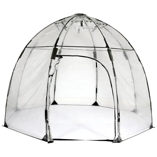 Curved Greenhouse for Maximum Light Penetration and Easy Planting