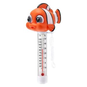 Cute Clown Fish Design Pool Thermometer with Clear Temperatures and Fast Reading System