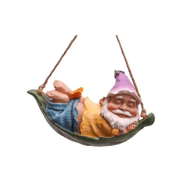 Cute Garden Gnomes with Hammock Outdoor Decoration Kit