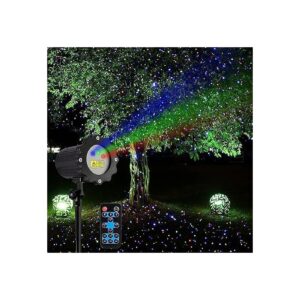 DIY Outdoor Christmas Decoration Laser Lights Show with RGB Firefly Effect and Remote