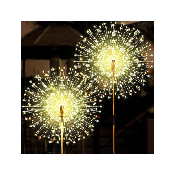 DIY Solar Garden Firework Lights with 150 LEDs for Outdoor Yard Pathway Decorating