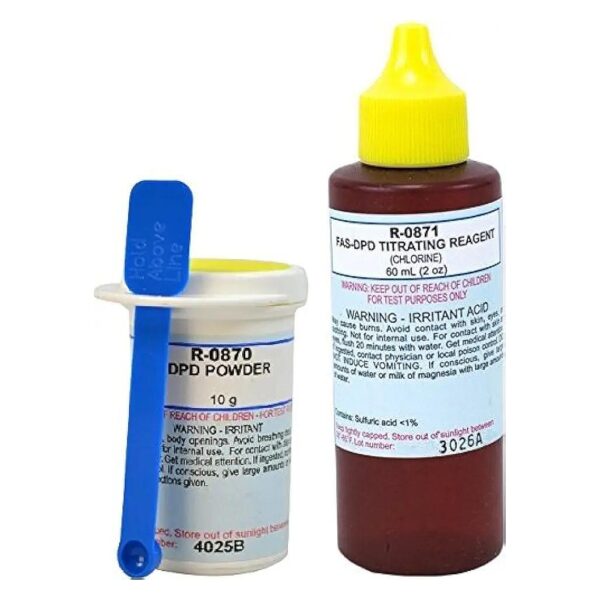 DPD Reagent Kit Replacement for Large Capacity Water Testing Over 100 Tests