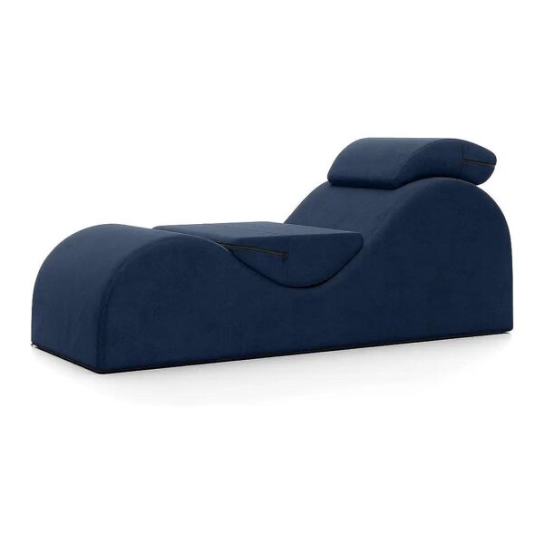 Dark Blue High Density Foam Chaise Lounge Chair for Yoga and Relaxation