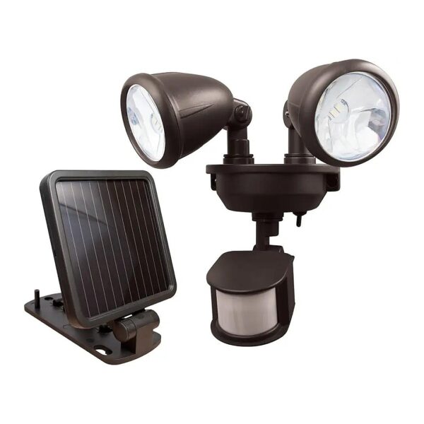 Dark Bronze LED Security Light with Adjustable Motion Detection and 220 Lumen Output