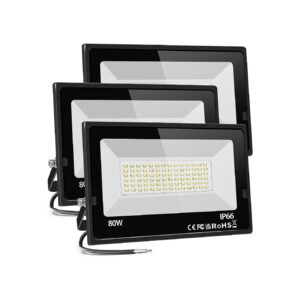 Daylight White LED Flood Light Fixture for Outdoor Yard Garden Yard Lamp 28500LM