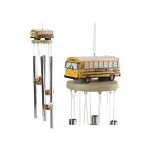 Decorative Patio Wind Chime School Bus Transportation Education Theme