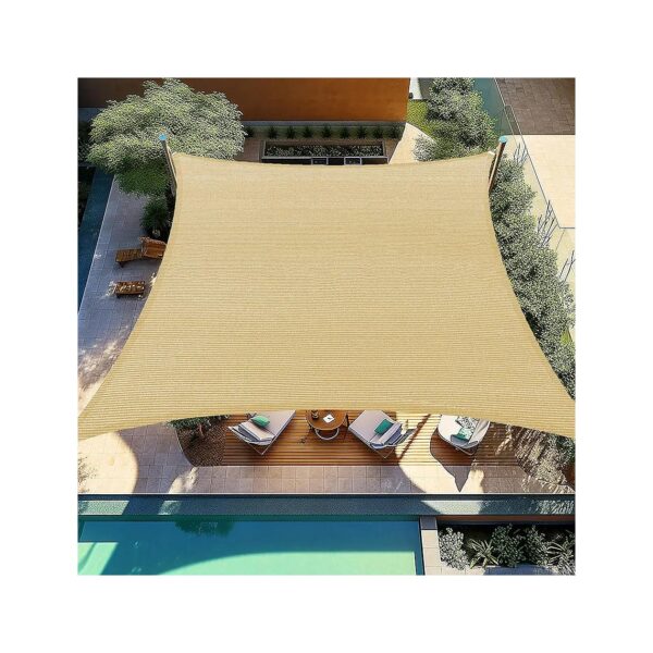 Density Polyethylene Shade Sail for Outdoor Spaces with Customizable Size Options