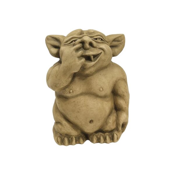 Design Toscano Style Nose Gargoyle Statue in Gothic Stone Finish