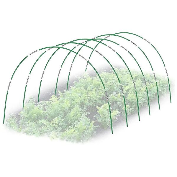 Detachable Fiberglass Garden Hoops for Indoor Outdoor Plants 30Pcs DIY Greenhouse Frame