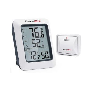 Digital Indoor Outdoor Thermometer with Wireless Temperature and Humidity Gauge Monitor