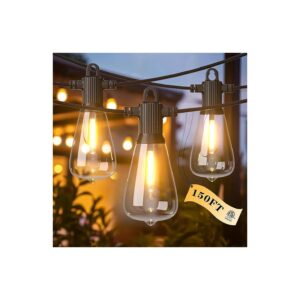 Dimmable Warm White LED Outdoor String Lights for a Cozy Ambiance in Your Patio or Bistro