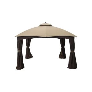 Dome 10 x 12 Gazebo Replacement Canopy Top Cover with Polyester Fabric