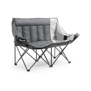 Double Camping Chair with Padded Seats and Armrests for a Comfortable Outdoor Experience