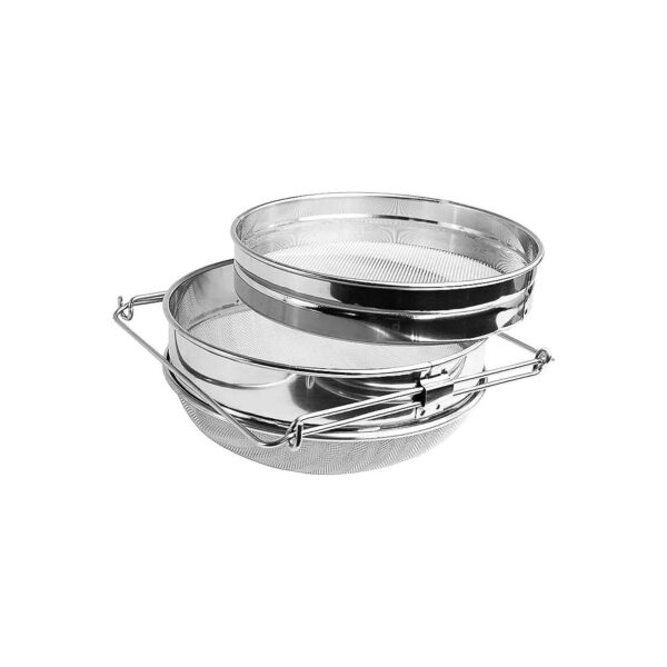 Double Screen Honey Strainer Made of Durable 201 Stainless Steel for Beekeeping