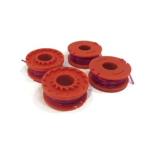 Dual Trimmer Line Replacement Spools for 10 Foot Trimmer with Convenient Packaging