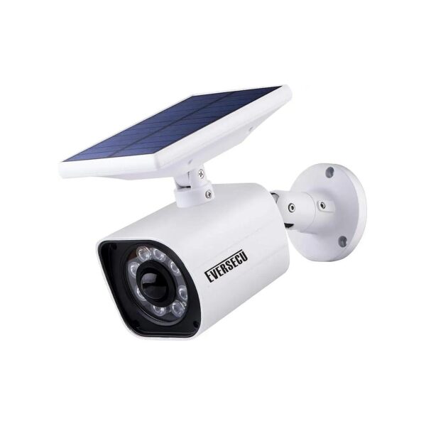 Dummy Decoy Camera with Solar Power and LED Spotlight for Garden Patio Security