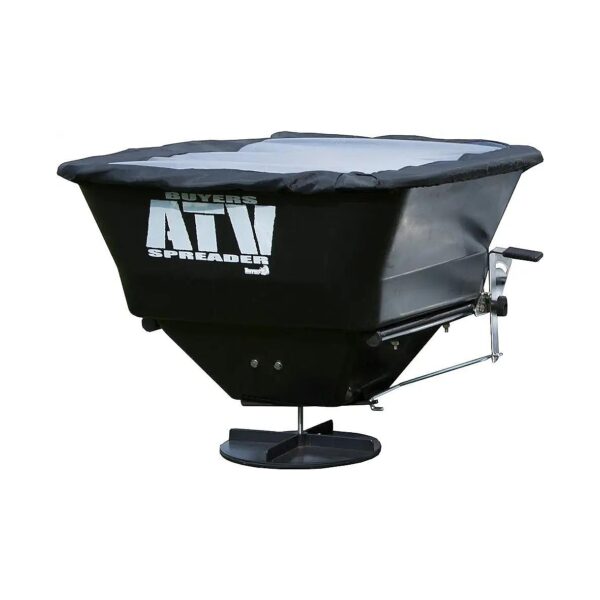 Durable 100 lb Poly Hopper ATV Broadcast Spreader for Seed Fertilizer Salt