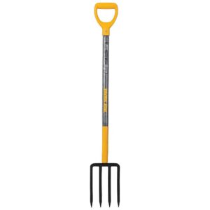 Durable 30-Inch Spading Fork with Forged Steel Tines and Poly D-Grip Handle