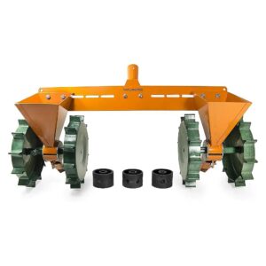 Durable Aluminum Steel 2-Row Seeder for Radish, Beet, and Vegetable Seeds