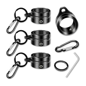 Durable Flagpole Mounting Rings with 360 Degree Rotating Clamps for 1 Inch Flagpoles