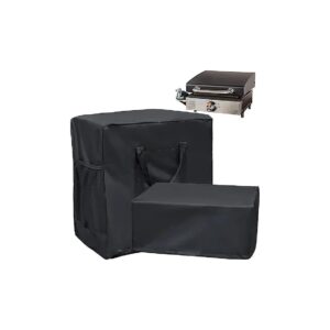 Durable Flat Top Grill BBQ Cover and Carry Bag for 17" Griddle Cooking Station