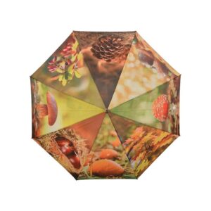 Durable High Quality Nylon Eight Panel Umbrella with Fall Designs